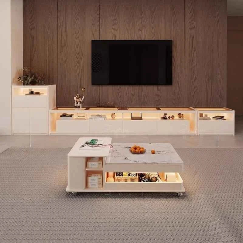 Aesthetic Minimalist Tv Stands Designer Luxury Modern Retro Tv Stands Entertainment Floor White Muebles Para Tv Home Furniture