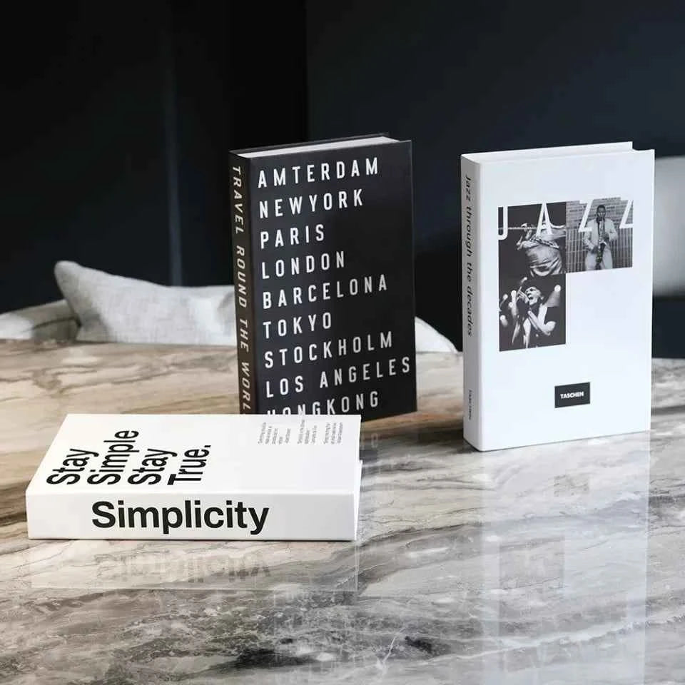 3pcs/lot Simulation Books for Decoration Luxury Home Decorative Living Room Bookcase Props Book Ornaments Home Shooting Props