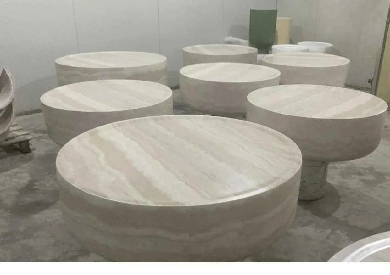 Modern Round Side Table Clear Japanese Industrial Simple Cute Space Saving Coffee Table Unique Mesas Bajas Living Room Furniture