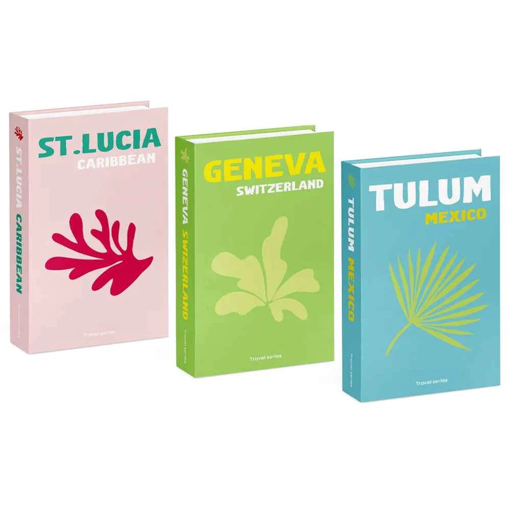 3pcs/lot Simulation Books for Decoration Luxury Home Decorative Living Room Bookcase Props Book Ornaments Home Shooting Props