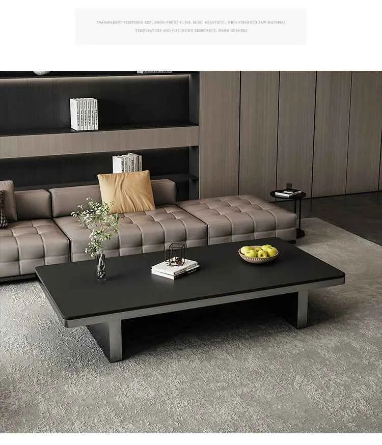 Modern Minimalist Coffee Table - Unique Italian Simple Side Table for Bedroom and Home Furniture