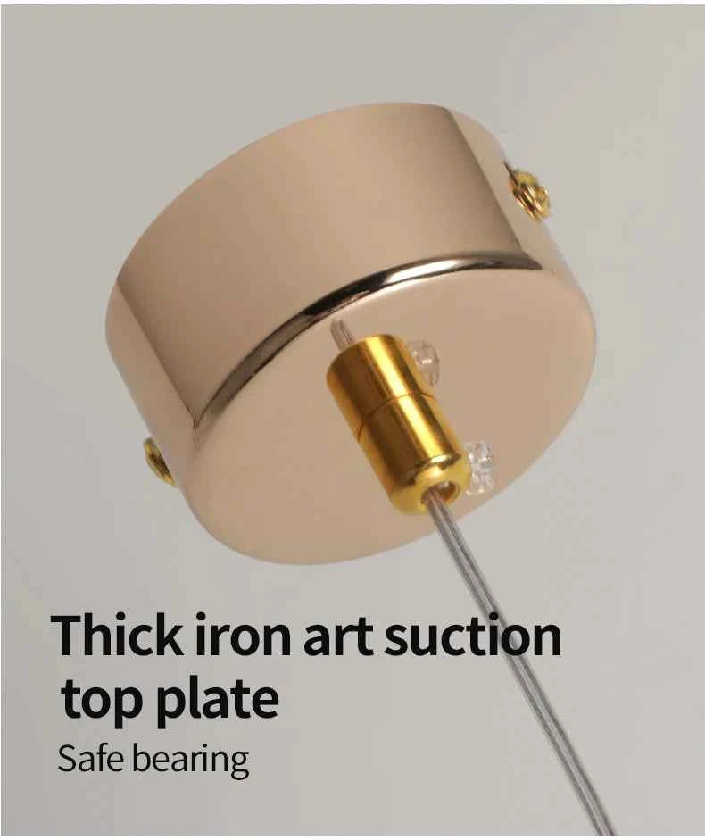 Luxury Crystal Pendant Light with Gold Fixtures Crystal Hanging Lamp  for Living Room Bedroom Dining Room Modern Home Decor