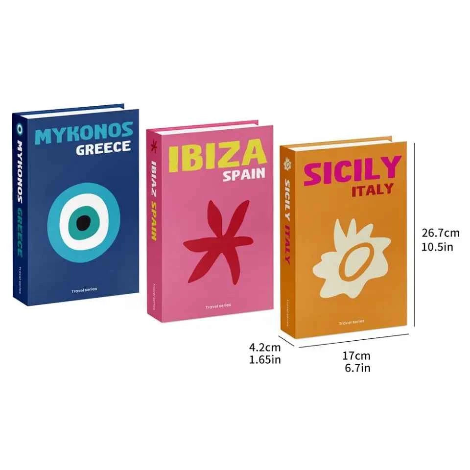 3pcs/lot Simulation Books for Decoration Luxury Home Decorative Living Room Bookcase Props Book Ornaments Home Shooting Props