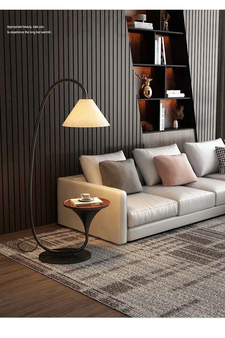 Nordic Modern High-End Fishing Lamp Floor Lamp Living Room Sofa Side Standing Lamp Antique Shelf Lamp LED Decorative Floor Light