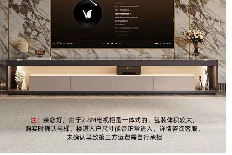 Glas Transparent Tv Table Cabinet Storage Luxury Floor Modern Tv Table Entertainment Center Meuble Television Salon Furnitures