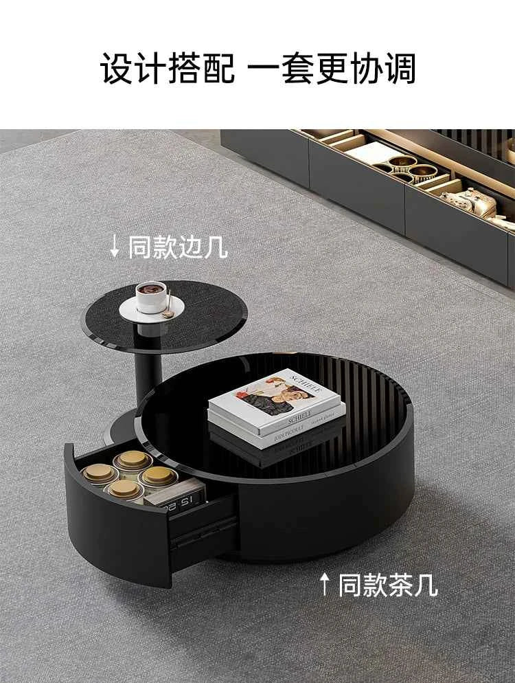 Luxury Aesthetic Tv Stands Hiding Handles Media Cabinet Floor Tv Stand Mid Century Black Mobili Per La Casa Home Furniture