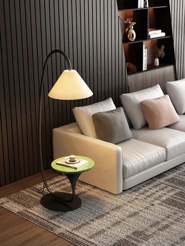 Nordic Modern High-End Fishing Lamp Floor Lamp Living Room Sofa Side Standing Lamp Antique Shelf Lamp LED Decorative Floor Light