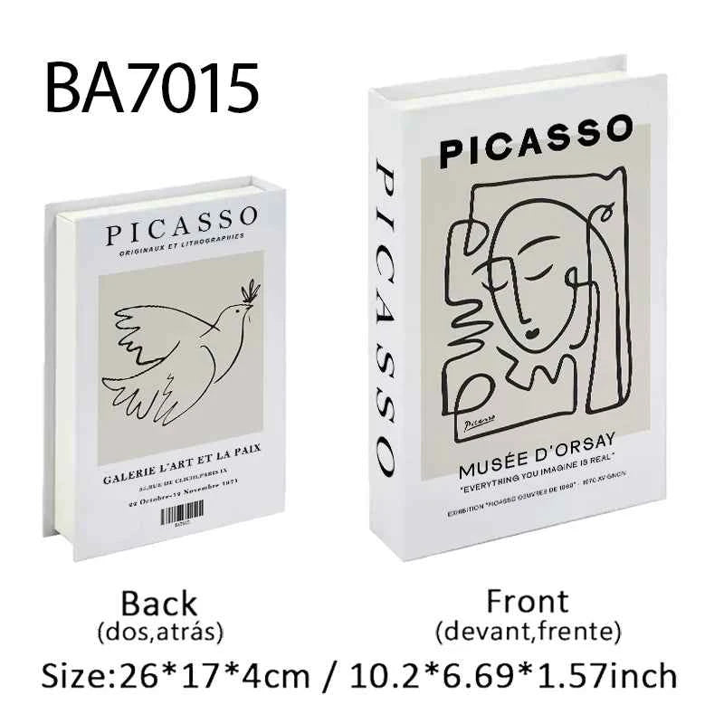 Matisse Fake Books For Decoration Luxury Decorative Books Box Abstract Coffee Table Bookshelf Bedroom Home Decor Picasso Bauhaus