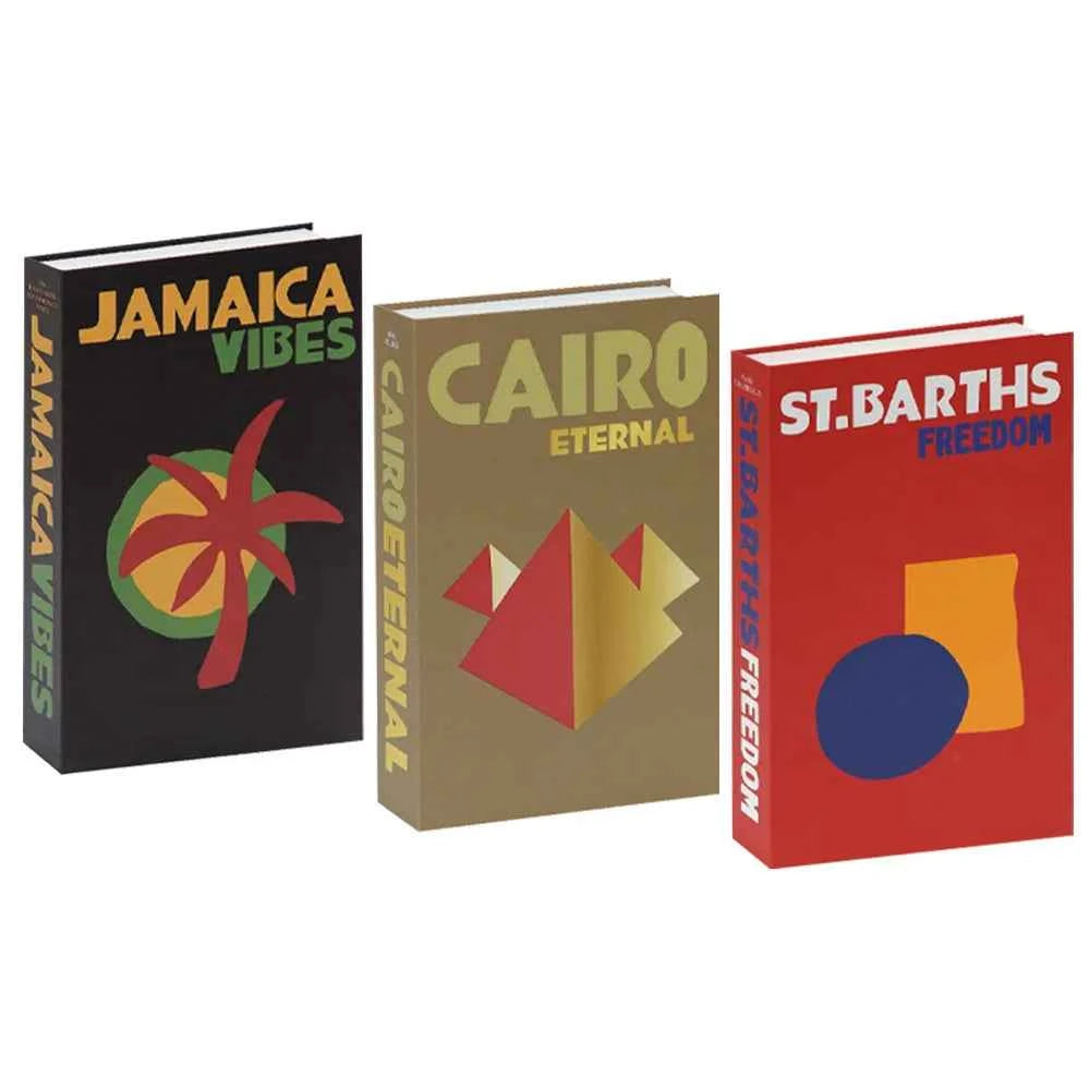 3pcs/lot Simulation Books for Decoration Luxury Home Decorative Living Room Bookcase Props Book Ornaments Home Shooting Props