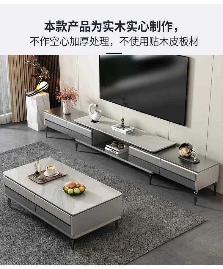 Aesthetic Modern Tv Stand Retractable Wood High End Nordic Tv Stand Mount Media Cabinet Mobili Per La Casa Home Furniture