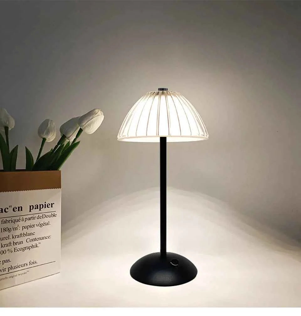 LED Table Lamp Touch Lamp Reading Light Rechargeable Light Wireless Retro Night Lamp Nordic For Study Bedroom Desk Lamp Bar Home