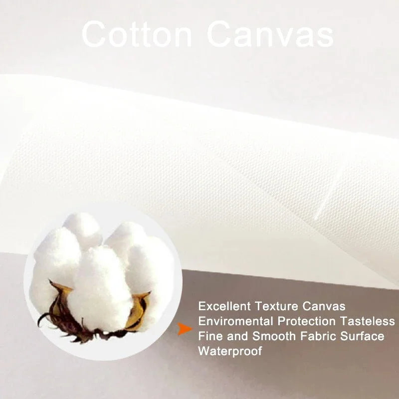 Simplicity Vintage Pink Canvas Wall Art - Cartoon Print Posters for Home Decor, Living Room & Bedroom