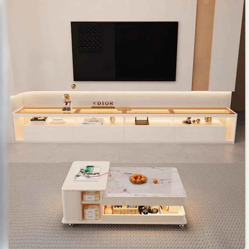 Aesthetic Minimalist Tv Stands Designer Luxury Modern Retro Tv Stands Entertainment Floor White Muebles Para Tv Home Furniture