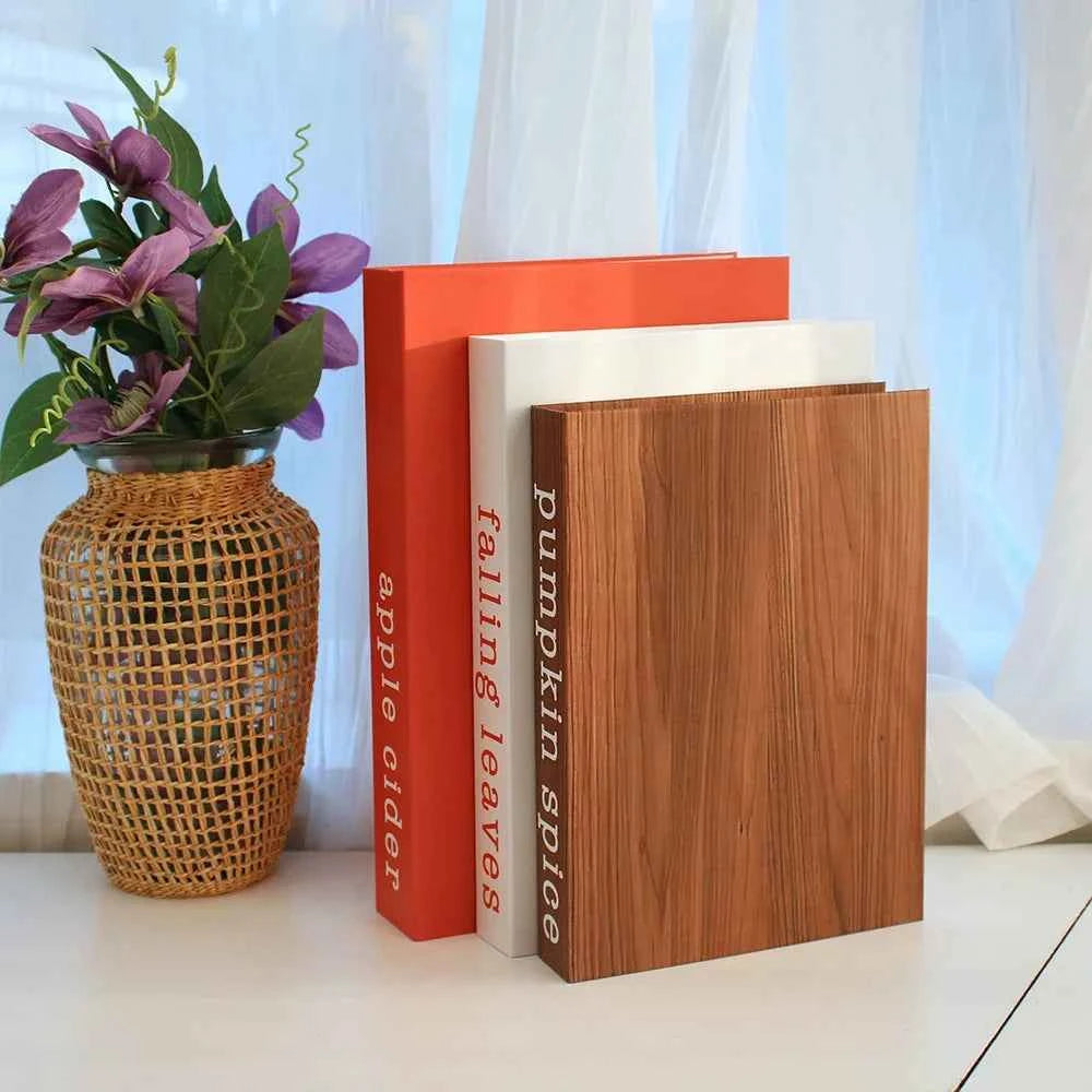 New 3Pcs/Set Multiple Size Fake Books Ornament Decorative Fake Book For Home Bookshelf Decor Living Room Coffee Table Books