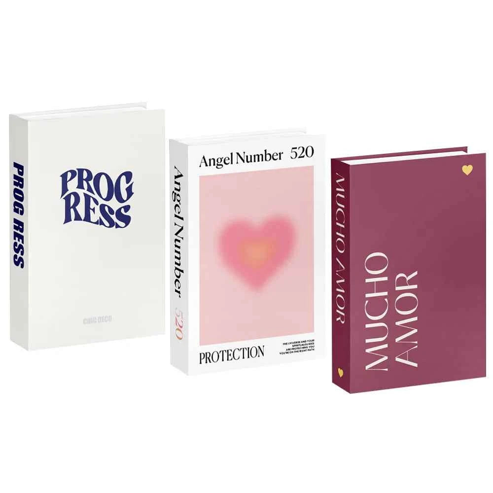 3pcs/lot Simulation Books for Decoration Luxury Home Decorative Living Room Bookcase Props Book Ornaments Home Shooting Props