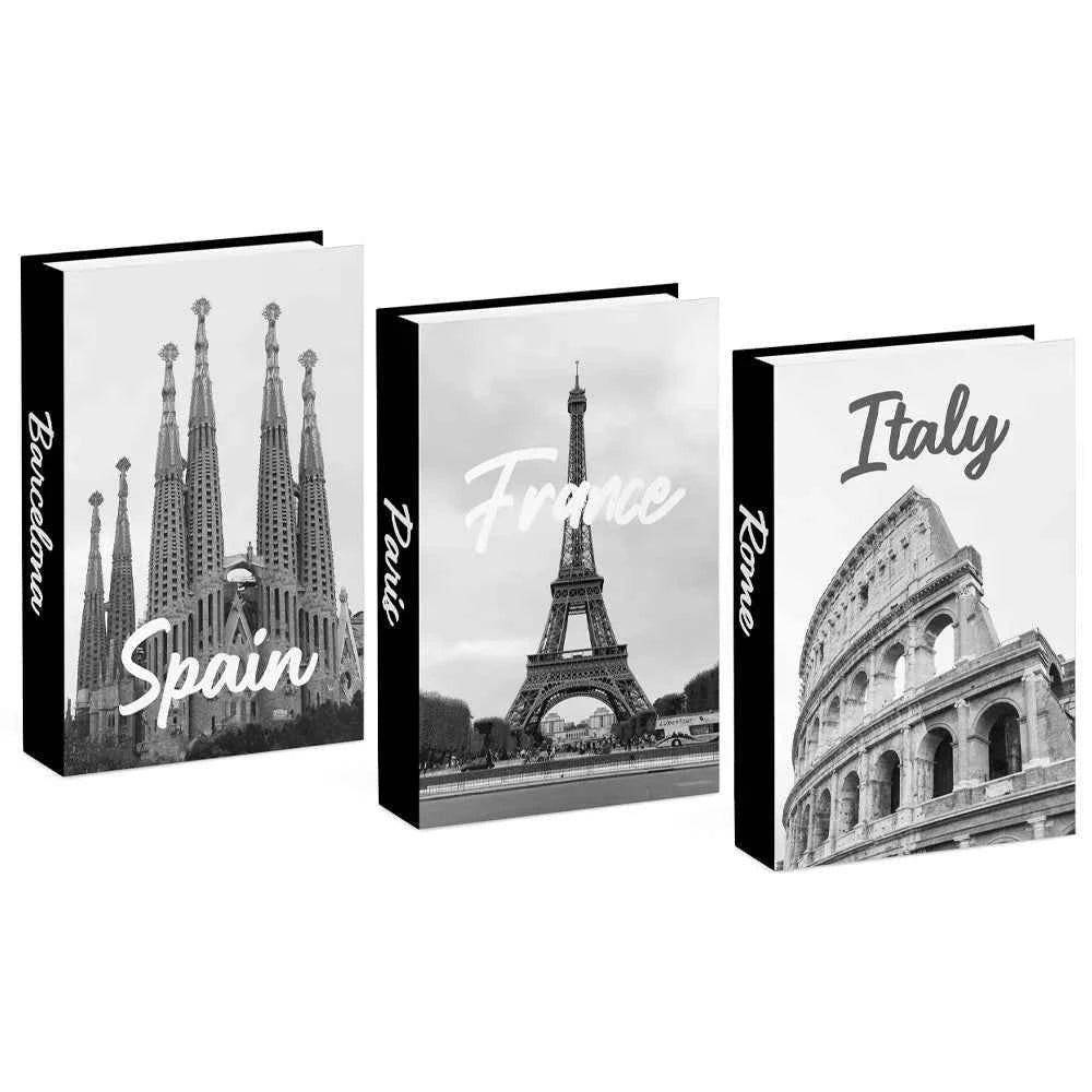 3pcs/lot Simulation Books for Decoration Luxury Home Decorative Living Room Bookcase Props Book Ornaments Home Shooting Props