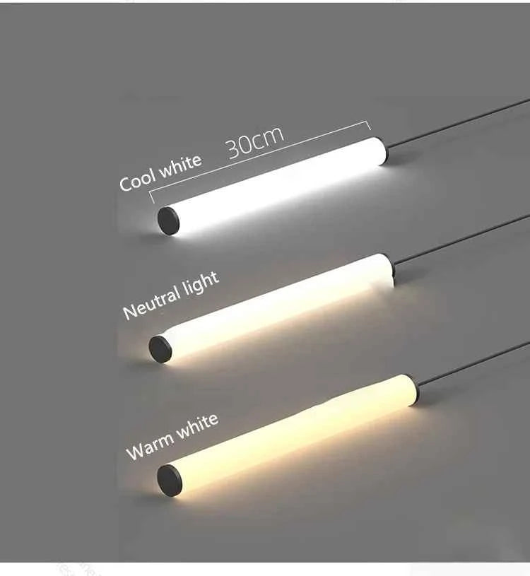 LED Long Chandelier Modern Home Decoration Pendant Lights Minimalist Attic Living Room Staircase Lighting Indoor Hanging Lamps