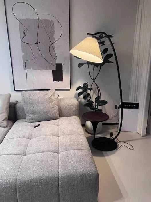 Nordic Modern High-End Fishing Lamp Floor Lamp Living Room Sofa Side Standing Lamp Antique Shelf Lamp LED Decorative Floor Light