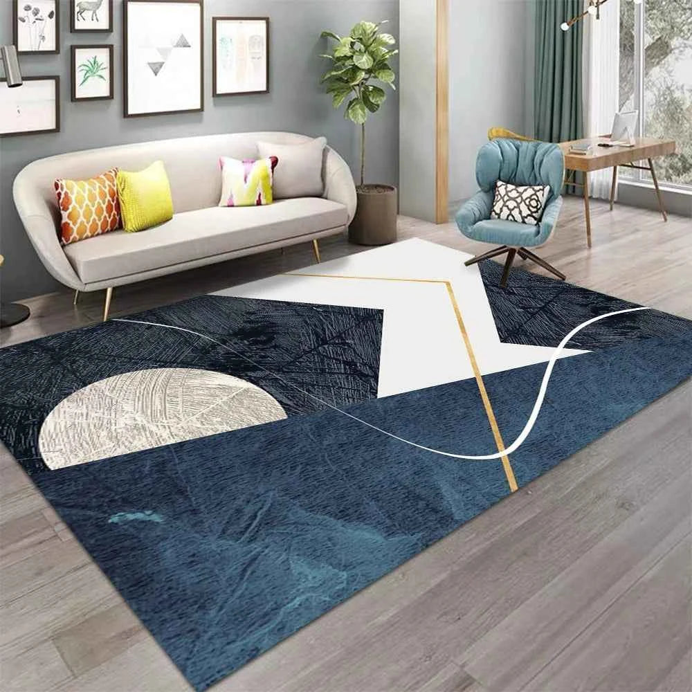 Modern Abstract Geometric Pattern  Area Rug Kids Carpets for Girls Home Living Room Child Rug Bedroom Sofa Doormat Floor Mats