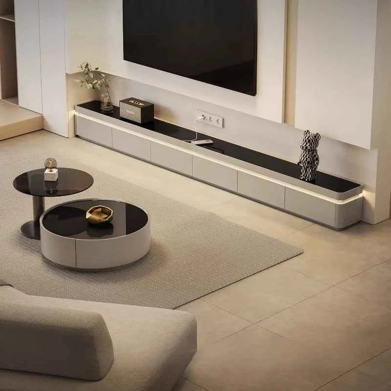 Nordic Minimalist Tv Stands Entertainment Aesthetic Minimalist Designer Tv Stands Retro Monitor Luxury Muebles Trendy Furniture