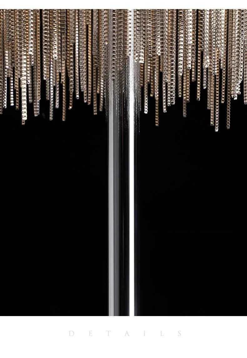 New Tassel Floor Lamp Living Room Bedside Light Luxury Bedroom Vertical Table Lamp Nordic Postmodern Simple Sofa Corner Art Lamp