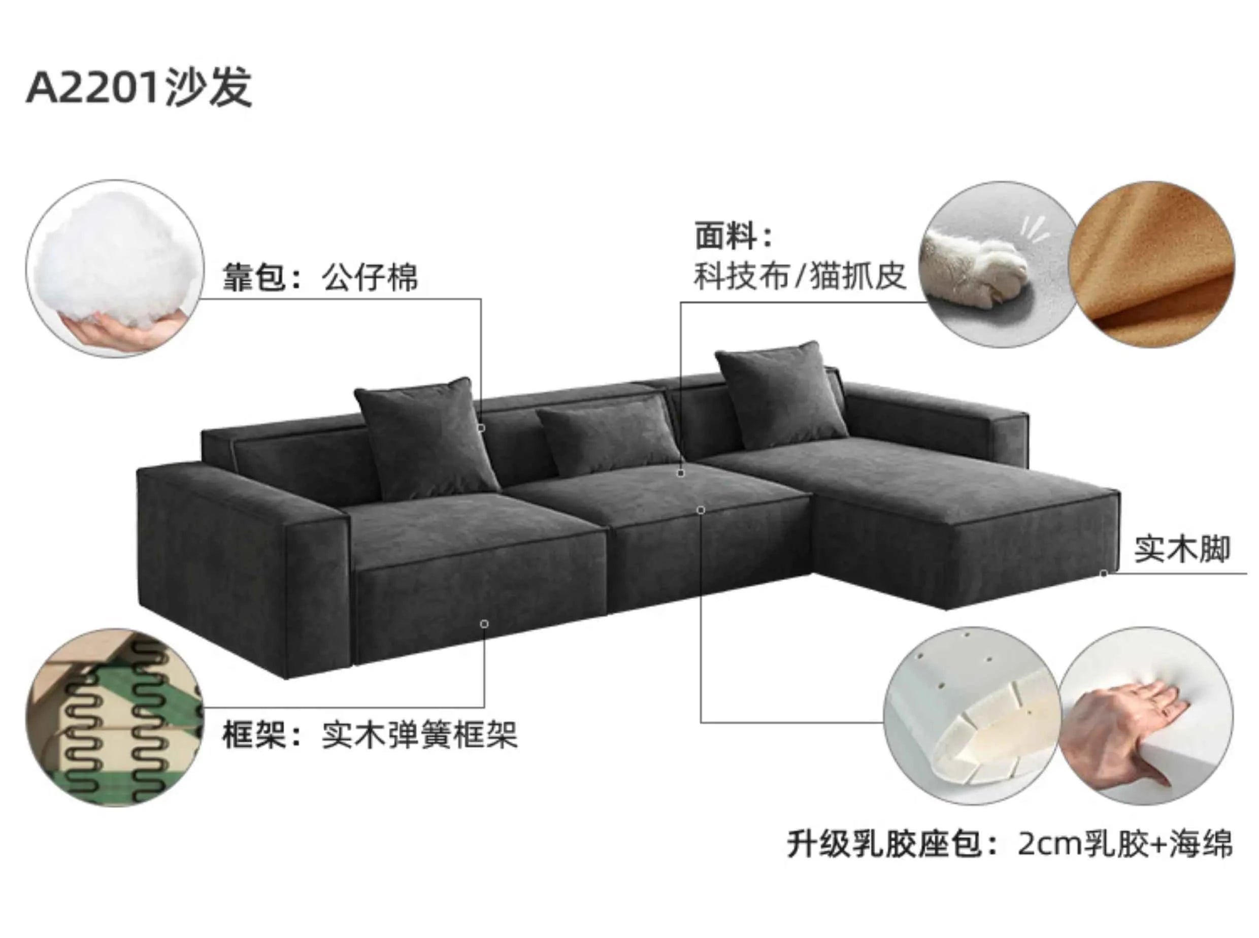 European Sectional Sofas Minimalist Chairs Single Design Living Room Sofa 2 Seater Elegant Muebles Para El Hogar Furnitures