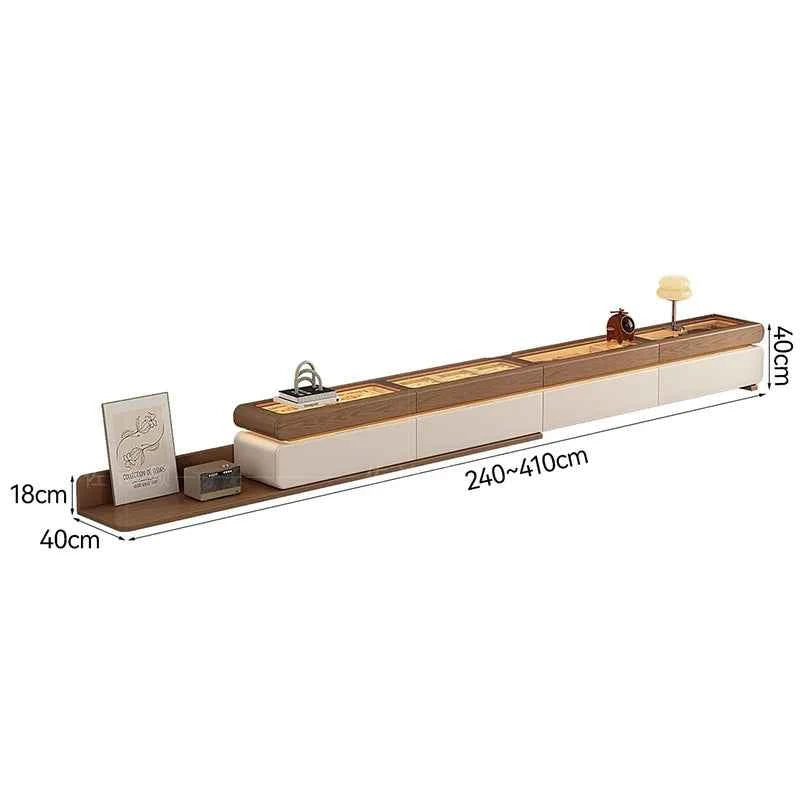 Wood Modern Tv Stand Adjustable Glass Luxury Floor Tv Stand Farmhouse Living Room Meuble Television Salon Home Accessories