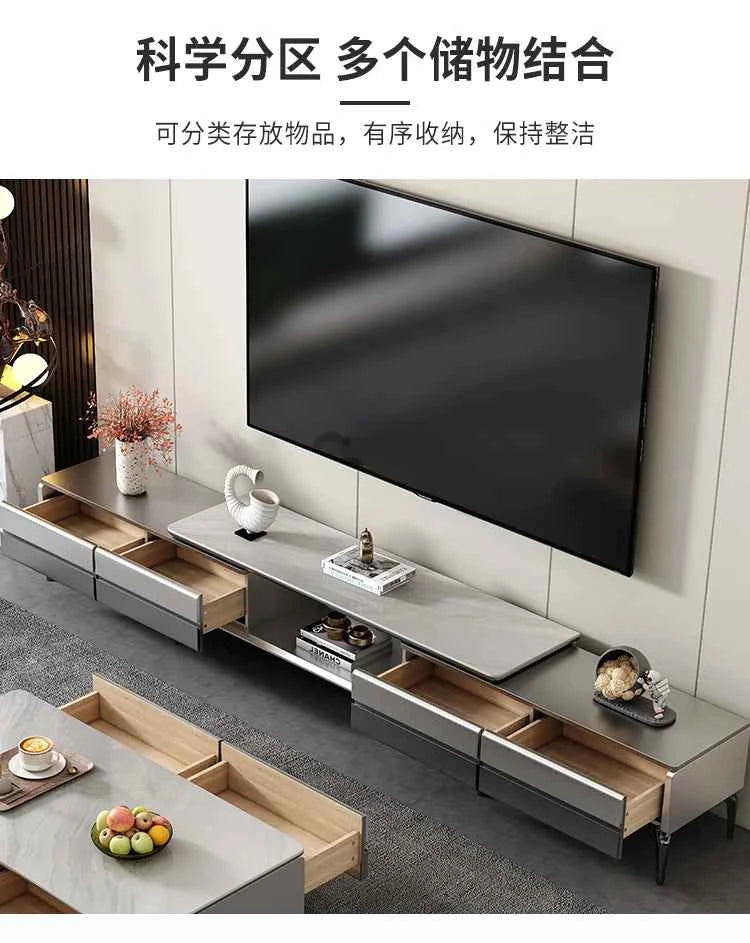 Aesthetic Modern Tv Stand Retractable Wood High End Nordic Tv Stand Mount Media Cabinet Mobili Per La Casa Home Furniture