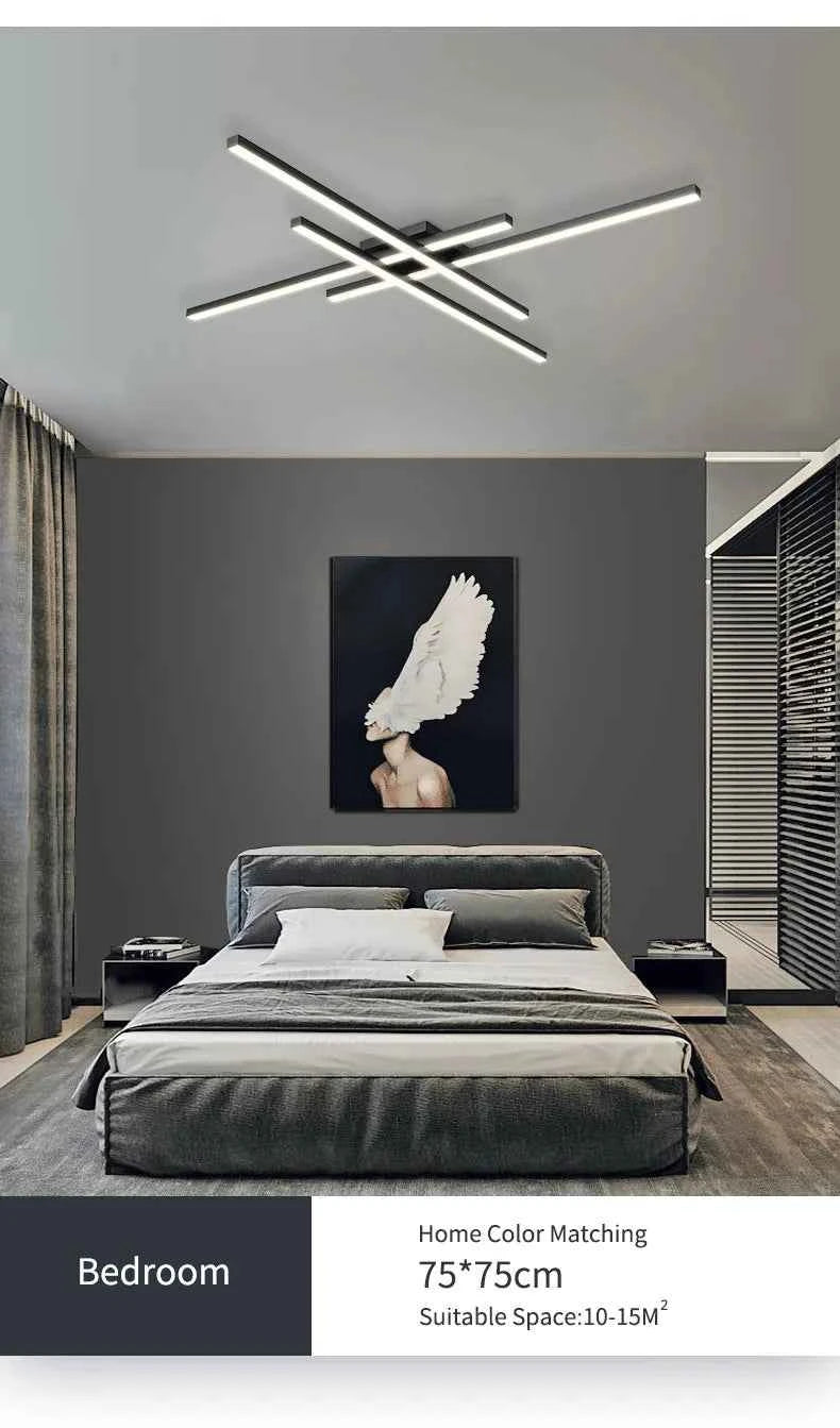 Ceiling light simple modern bedroom  atmosphere duplex villa hall Nordic lamps minimalist living room lamp room ceiling lights