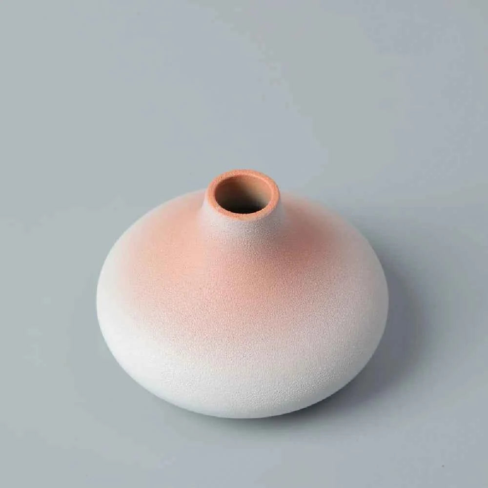 Ceramic Small flower Vase Home Decoration Crafts Tabletop Ornament Simplicity Japanese-style Decoration