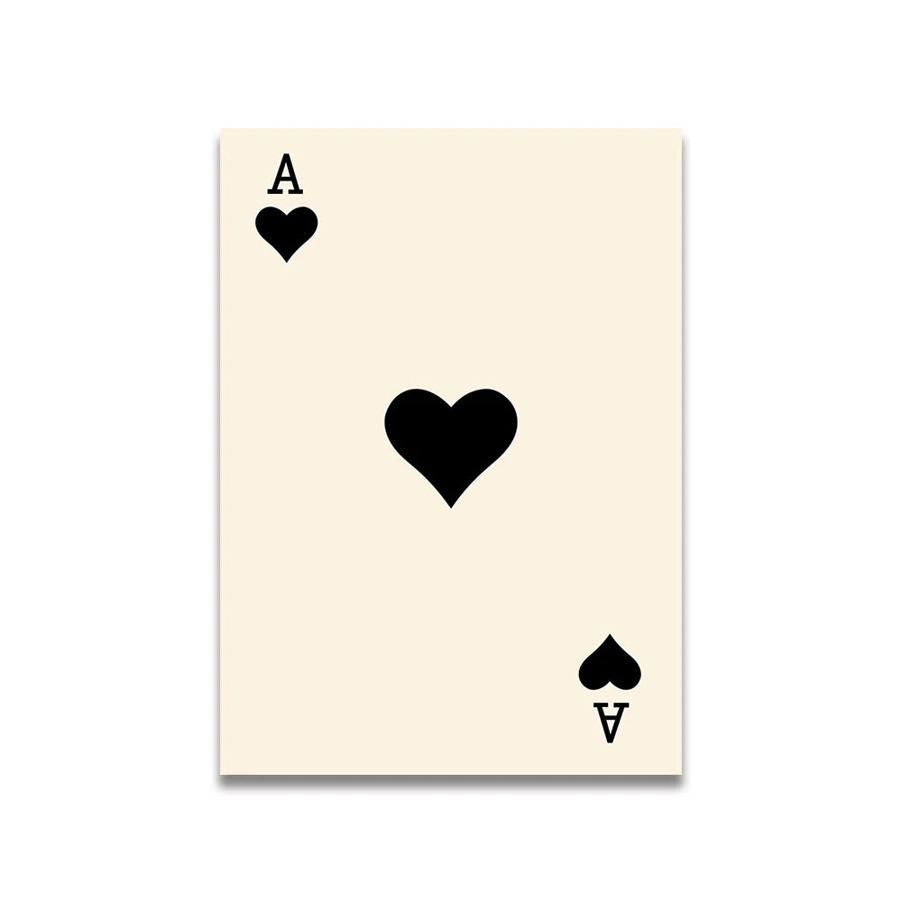 Simplicity Vintage Pink Canvas Wall Art - Cartoon Print Posters for Home Decor, Living Room & Bedroom