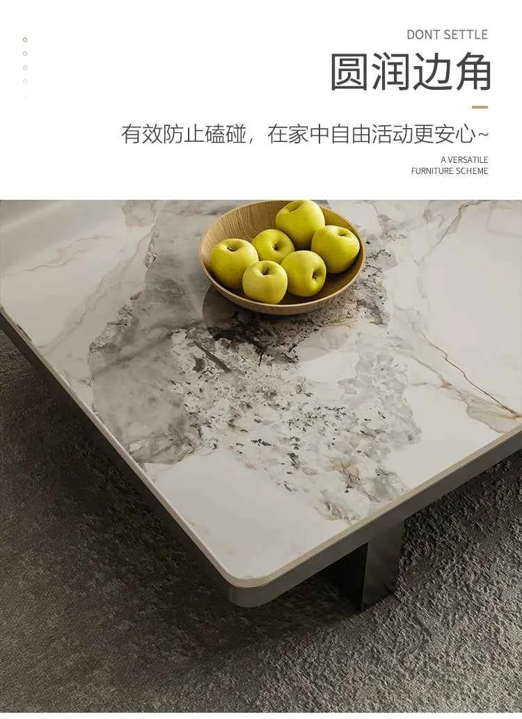 Modern Minimalist Coffee Table - Unique Italian Simple Side Table for Bedroom and Home Furniture