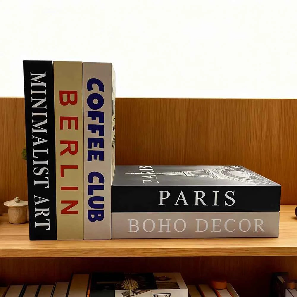 Fashion Fake Books Decoration Home Club Hotel Room Designer Books Coffee Table Books Box Simulation Prop Books Desktop Ornaments