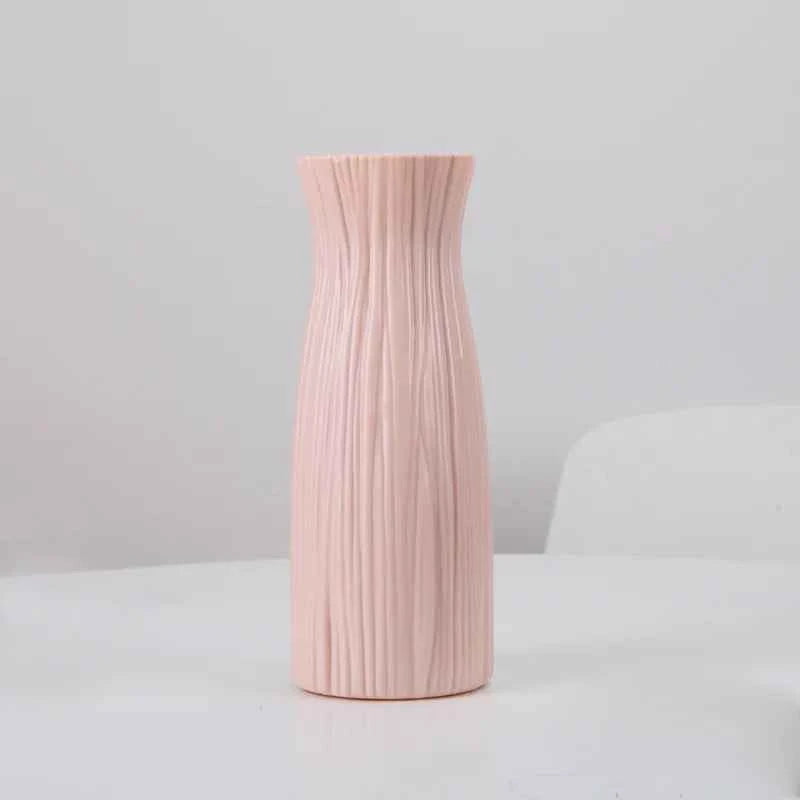 1pc Modern Flower Vase White Pink Blue Plastic Basket Nordic Home Living Room Decoration Ornament Flower Arrangement