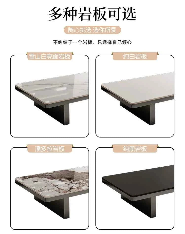 Modern Minimalist Coffee Table - Unique Italian Simple Side Table for Bedroom and Home Furniture