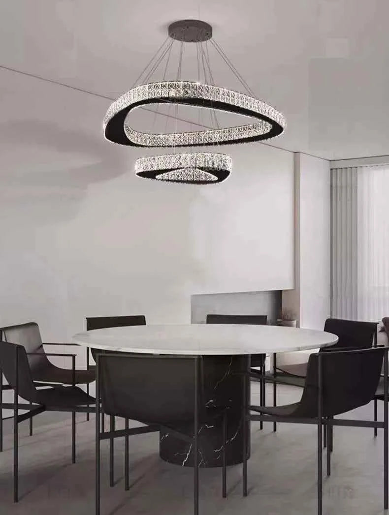 Modern Home Decoration Chandelier Villa Living Room Pendant Light Luxury Dining Room Stair Chandeliers Lustre Ceiling Chandelier
