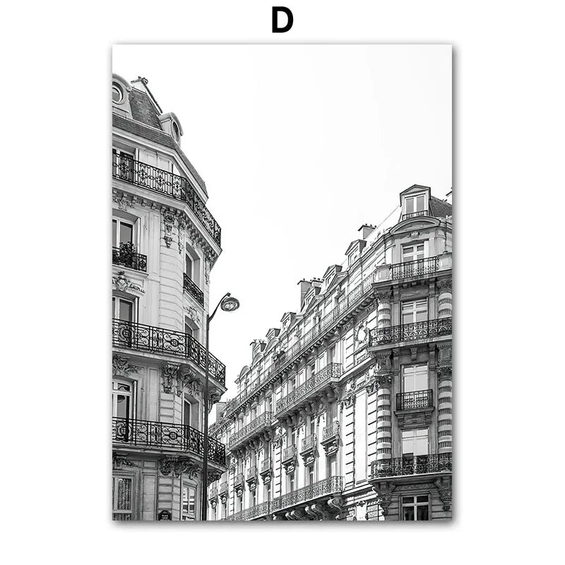 Paris Towel New York Build Dobermann Wall Art Canvas Painting Print Wall Picture Living Room Decoration Black White Posters C