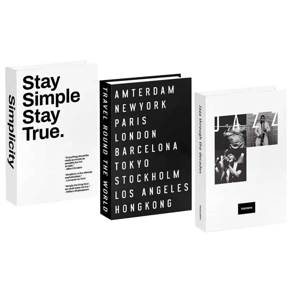 3pcs/lot Simulation Books for Decoration Luxury Home Decorative Living Room Bookcase Props Book Ornaments Home Shooting Props