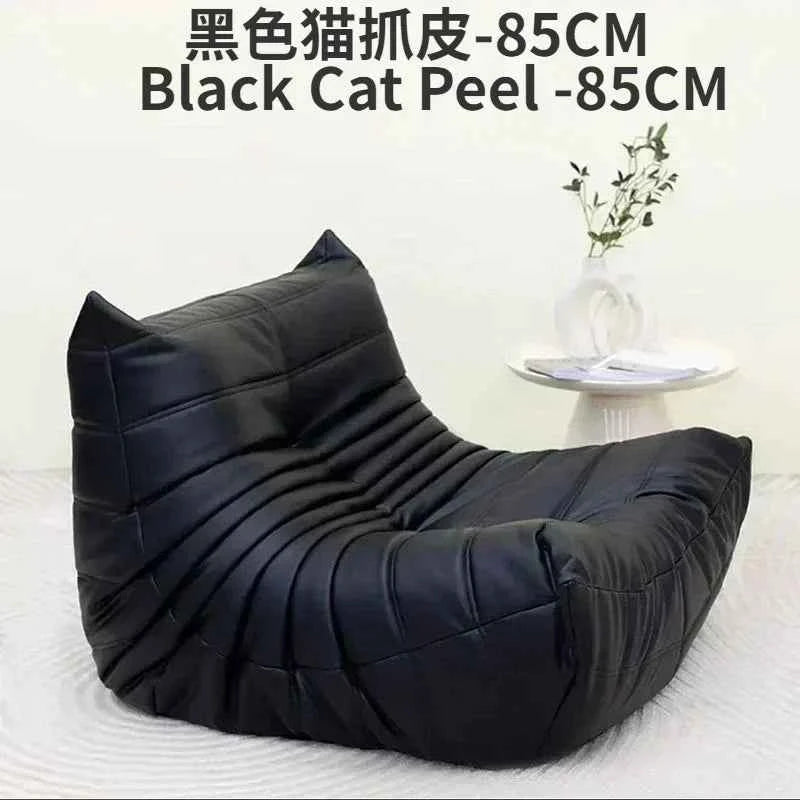 Caterpillar Velvet Sofa - Comfortable Lounge Chair for Small House Living Room, Bedroom, Store, and Balcony