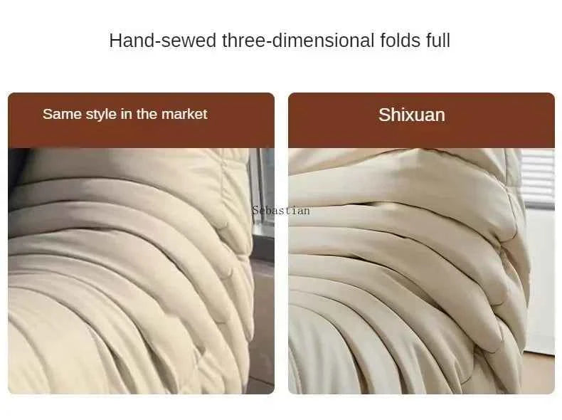 Caterpillar Velvet Sofa - Comfortable Lounge Chair for Small House Living Room, Bedroom, Store, and Balcony