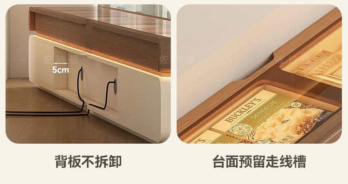 Wood Modern Tv Stand Adjustable Glass Luxury Floor Tv Stand Farmhouse Living Room Meuble Television Salon Home Accessories