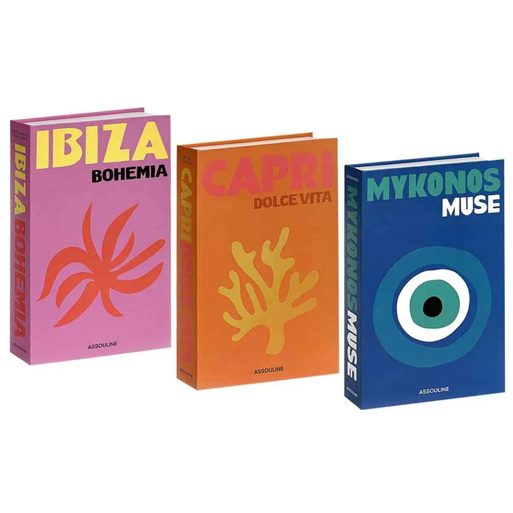 3pcs/lot Simulation Books for Decoration Luxury Home Decorative Living Room Bookcase Props Book Ornaments Home Shooting Props