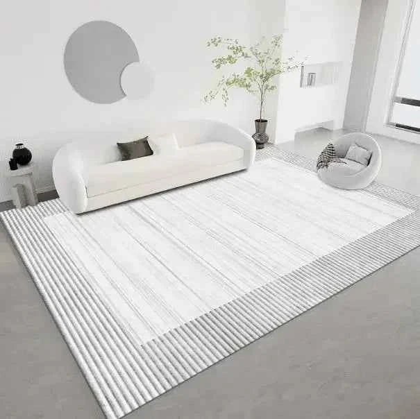 Modern Simple Living Room Decoration Carpet Large Area Soft Lounge Rug Gray Nordic Rugs for Bedroom Washable Anti-slip Floor Mat