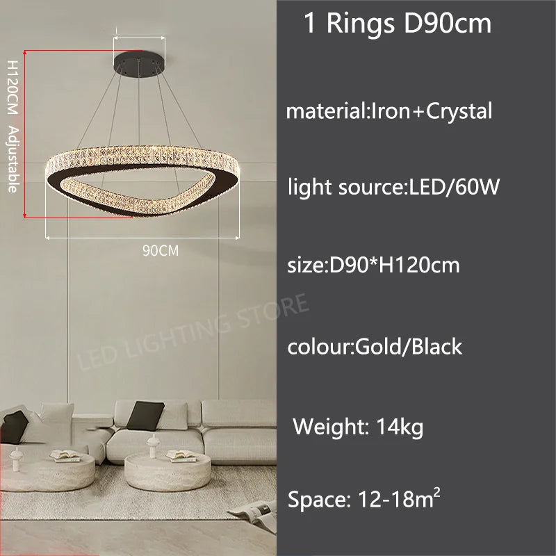 Modern Home Decoration Chandelier Villa Living Room Pendant Light Luxury Dining Room Stair Chandeliers Lustre Ceiling Chandelier - The Homemakers Hub