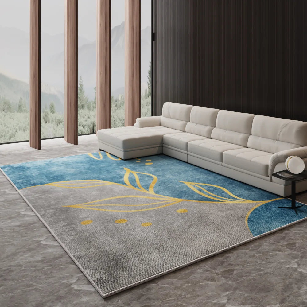 VIKAMA Nordic Luxury Living Room Carpet - Stylish Large Area Floor Mat for Sofa, Coffee Table, Bedroom, and Lounge Decoration