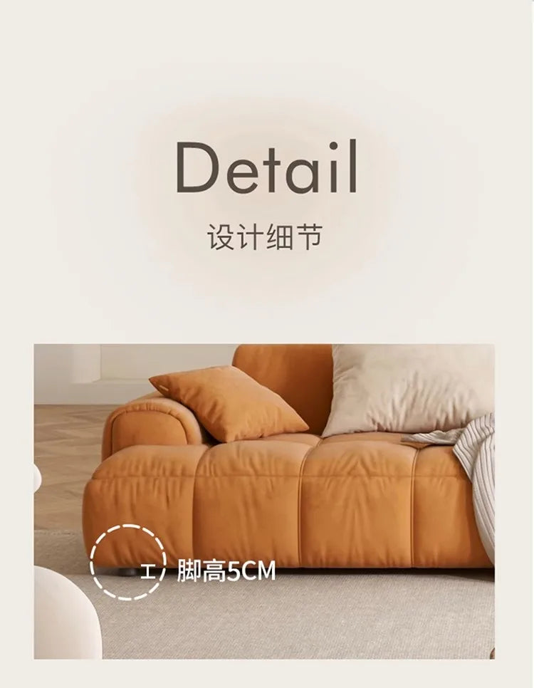 Nordic Minimalist Sofa 2 Seater Pillows Family Apartment Romantic Foot Stool Canape Living Room Furniture