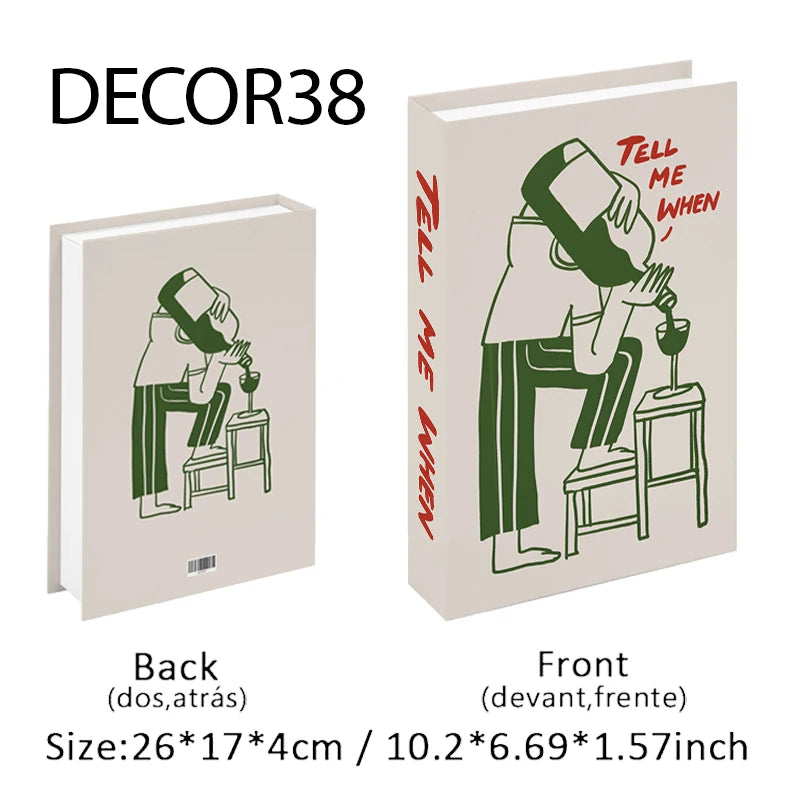 Fashion Fake Books Decoration Home Club Hotel Room Designer Books Coffee Table Books Box Simulation Prop Books Desktop Ornaments - The Homemakers Hub