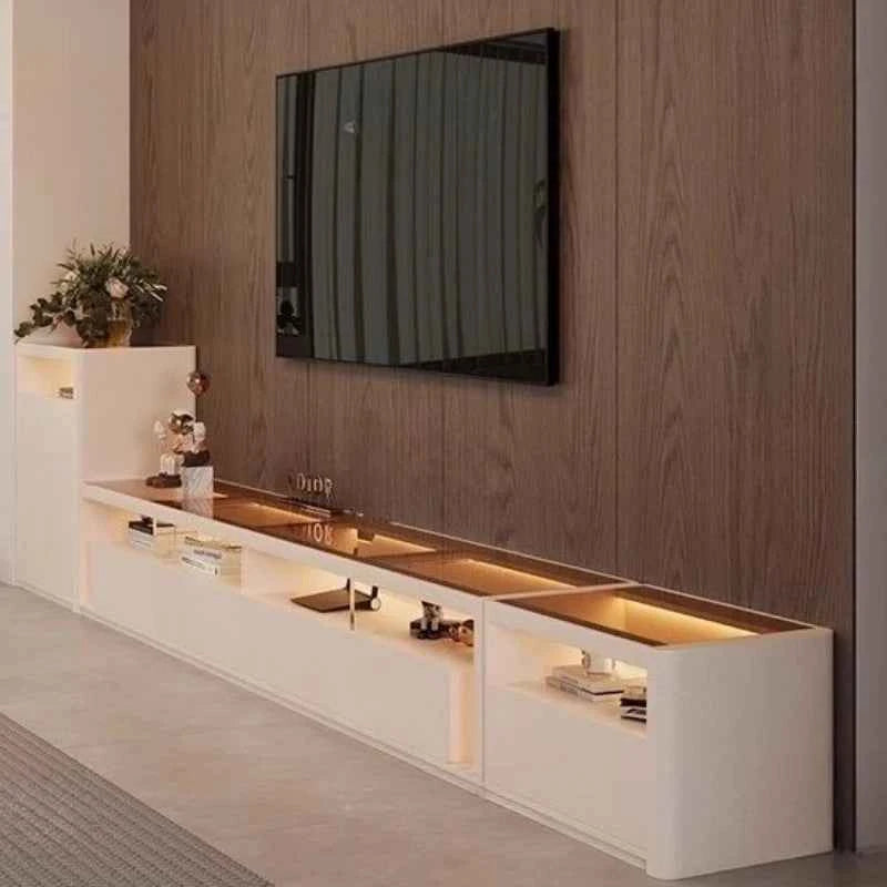 Aesthetic Minimalist Tv Stands Designer Luxury Modern Retro Tv Stands Entertainment Floor White Muebles Para Tv Home Furniture
