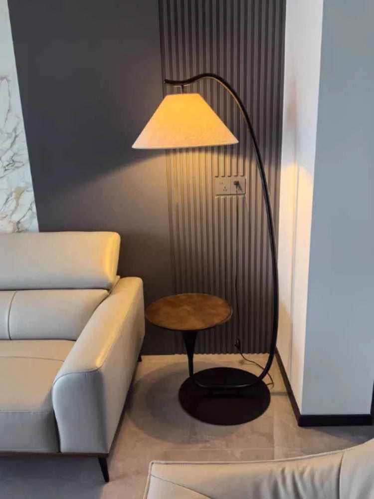 Nordic Modern High-End Fishing Lamp Floor Lamp Living Room Sofa Side Standing Lamp Antique Shelf Lamp LED Decorative Floor Light