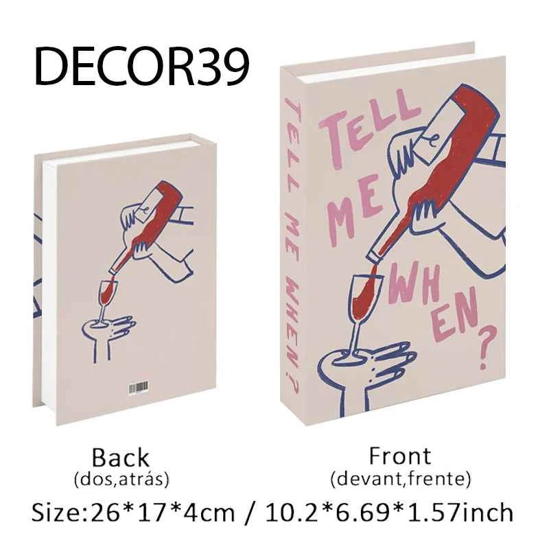 Fashion Fake Books Decoration Home Club Hotel Room Designer Books Coffee Table Books Box Simulation Prop Books Desktop Ornaments